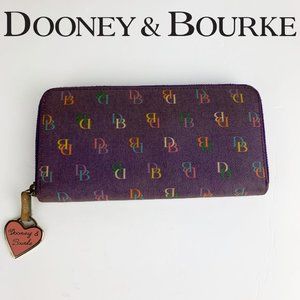 Dooney & Bourke Purple Monogram Wallet